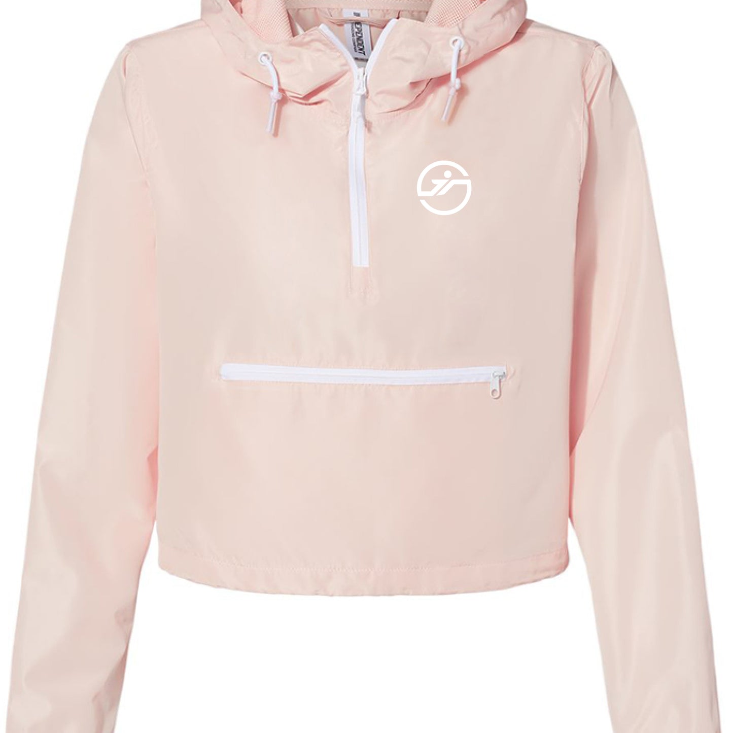 Blush/ White Zipper - FRONT