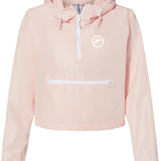 Blush/ White Zipper - FRONT