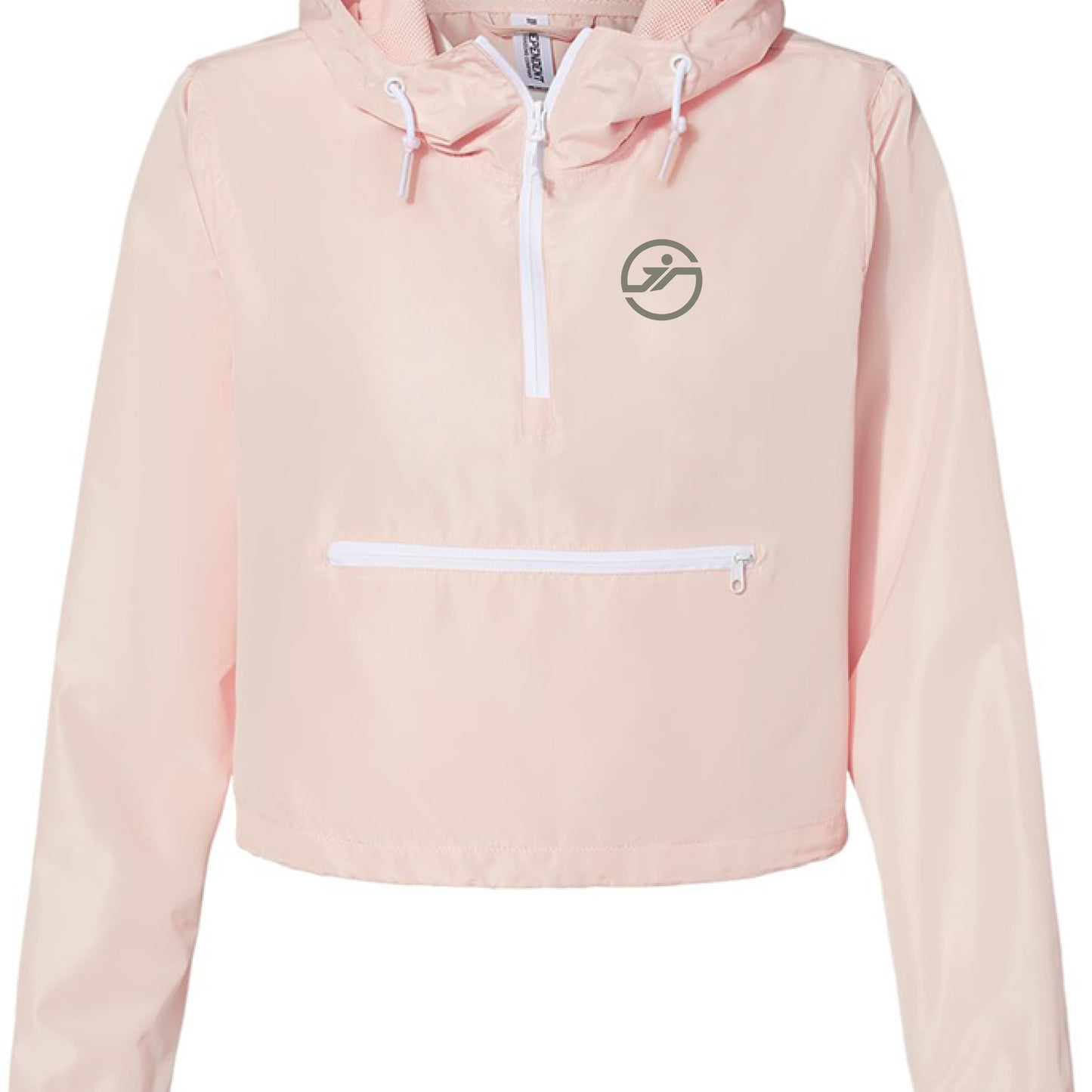 Blush/ White Zipper - FRONT